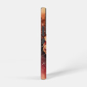 Wasserfarben-Kunst der Kosmischen Dahlia Samsung Galaxy Hülle (Rechte Seite)