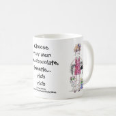 Wasserfarben Kunst Frauen Humorales Sprichwort Kaffeetasse (VorderseiteRechts)