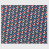 Wasserfarben Kunst, Niedliches Muschrooms Illustra Geschenkpapier (Flach)