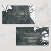 Wasserfarben künstlerisch ausdrucksstark visitenkarte (Vorne/Hinten)