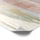 Wasserfarben Küste Muscheln Poster (Ecke)