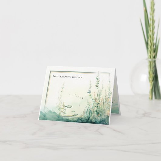 Wasserfarben Küstenmeerküste UAWG oder Platzierung (Vorderseite)