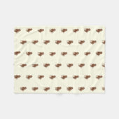 Wasserfarben-Labradoodle-Flanelldecke Fleecedecke (Vorderseite (Horizontal))