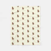 Wasserfarben-Labradoodle-Flanelldecke Fleecedecke (Vorderseite)