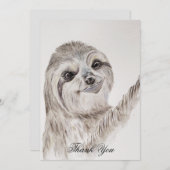 Wasserfarben - Lächeln nach Maß Dankeskarte (Vorne/Hinten)