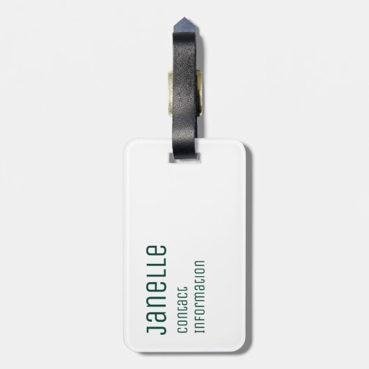 Wasserfarben-Lacrosse-Sticks Gepäckanhänger (Rückseite vertikal)