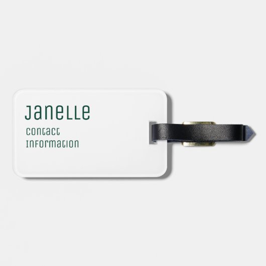 Wasserfarben-Lacrosse-Sticks Gepäckanhänger (Rückseite horizontal)