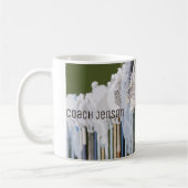Wasserfarben-Lacrosse-Sticks Kaffeetasse (Links)