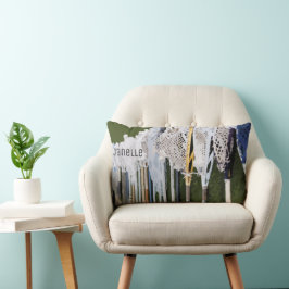 Wasserfarben-Lacrosse-Sticks Lendenkissen