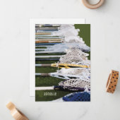 Wasserfarben-Lacrosse-Sticks Mitteilungskarte (Vorderseite/Rückseite Beispiel)