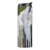 Wasserfarben-Lacrosse-Sticks Thermosbecher (Nach links gedreht)