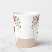 Wasserfarben-Lama-Gender-Neutral-Baby-Dusche Pappbecher (Rechts)