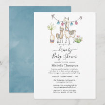 Wasserfarben-Lama-thematisches Laufwerk mit Babydu