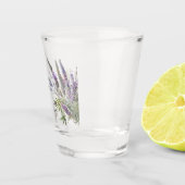 Wasserfarben-Lavendel-Regal-Brautparty Schnapsglas (Rechts)