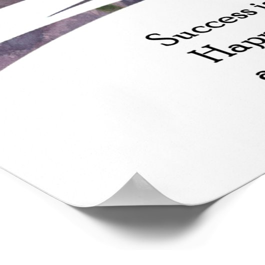 Wasserfarben-Lavendel-Zitat Wand an Wand Drucken Poster (Ecke)