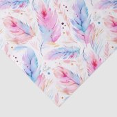 Wasserfarben Lavender Pink Bright Feathspring Seidenpapier (Detail)