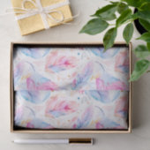 Wasserfarben Lavender Pink Bright Feathspring Seidenpapier (Geschenk)