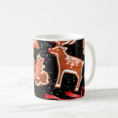 Wasserfarben-Lebkuchen-Muster Kaffeetasse (VorderseiteRechts)