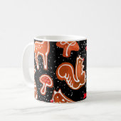 Wasserfarben-Lebkuchen-Muster Kaffeetasse (Vorderseite Links)
