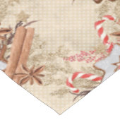 Wasserfarben-Lebkuchen Weihnachten Tischdecke (Schrägansicht)