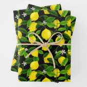 Wasserfarben-Lemon 2 Geschenkpapier Set (Beispiel)