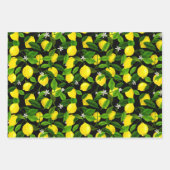Wasserfarben-Lemon 2 Geschenkpapier Set (Vorderseite)