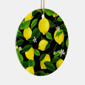 Wasserfarben-Lemon 2 Keramik Ornament (Rechts)