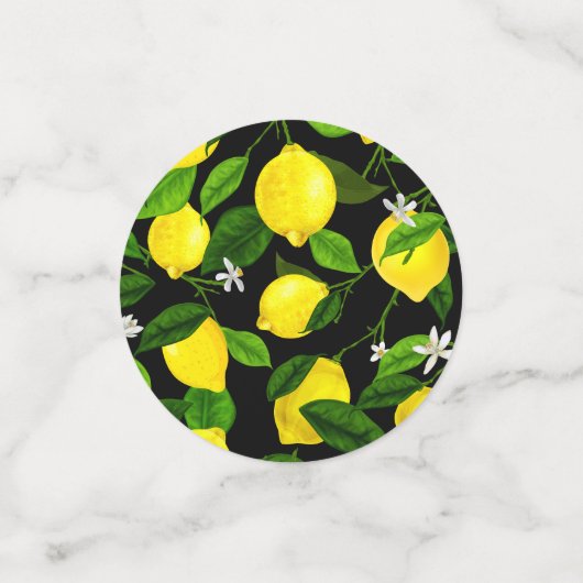 Wasserfarben-Lemon 2 Konfetti (Klein Vorderseite)