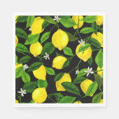 Wasserfarben-Lemon 2 Serviette (Vorderseite)