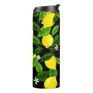 Wasserfarben-Lemon 2 Thermosbecher