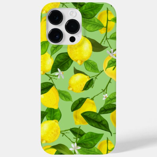 Wasserfarben-Lemon 3 Case-Mate iPhone Hülle (Rückseite)