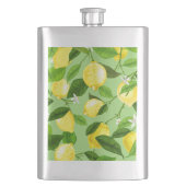 Wasserfarben-Lemon 3 Flachmann (Vorderseite)