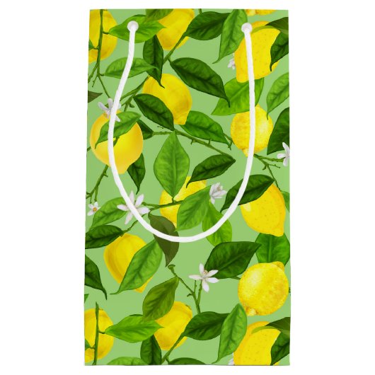 Wasserfarben-Lemon 3 Kleine Geschenktüte (Vorderseite)