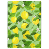 Wasserfarben-Lemon 3 Klemmbrett (Rückseite)