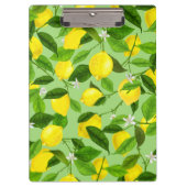 Wasserfarben-Lemon 3 Klemmbrett (Vorderseite)