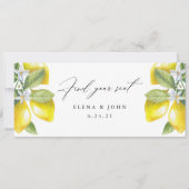 Wasserfarben-Lemon-Blossom-Zeichen für Seekarten (Vorderseite)