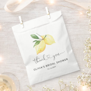 Wasserfarben Lemon Brautparty Gefallen Taschen Geschenktütchen