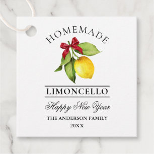 Wasserfarben Lemon, hausgemachte Limoncello Neues Geschenkanhänger