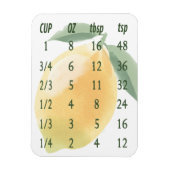 Wasserfarben-Lemon Magnet (Vertikal)