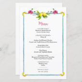 Wasserfarben-Lemon-Mittelmeer-Hochzeit (Vorne/Hinten)