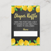 Wasserfarben Lemon Tree Babydusche Windelwindeln Begleitkarte (Vorderseite)
