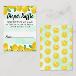 Wasserfarben Lemon Tree Babydusche Windelwindeln Begleitkarte