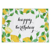 Wasserfarben Lemons Große Geschenktasche Große Geschenktüte (Vorderseite)