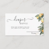 Wasserfarben Lemons Grüne Karierte Babydusche Begleitkarte (Vorderseite)