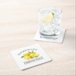 Wasserfarben Lemons Homemade Limoncello Rechteckiger Pappuntersetzer<br><div class="desc">Aquarellfarben Lemons Homemade Limoncello Papier Untersetzer</div>