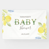 Wasserfarben Lemons Kinderdusche Banner (Horizontal)