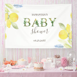 Wasserfarben Lemons Kinderdusche Banner