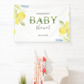 Wasserfarben Lemons Kinderdusche Banner (InSitu)