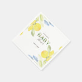 Wasserfarben Lemons Kinderdusche Serviette (Ecke)