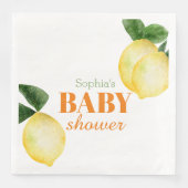 Wasserfarben Lemons Kinderdusche Serviette (Vorderseite)